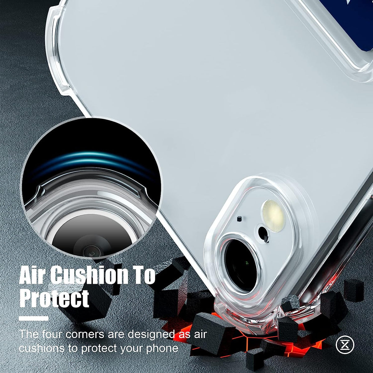 Apple iPhone XR Case - Clear - Back Cover with Card Holder