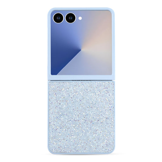 Samsung Galaxy Z Flip 7 Case - Light Blue - Diamond Glitter Back Cover