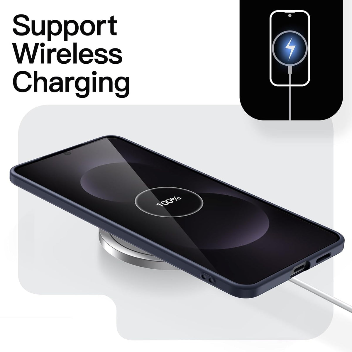 Samsung Galaxy S25 Edge Hoesje - Zwart - Siliconen Camera Bescherming Back Cover