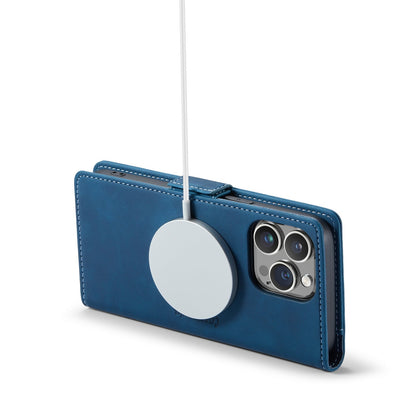 Apple iPhone 15 Pro Max Hülle - Navy Blue - Portemonnaie-MagSafe-Klapphülle mit Kartenfach