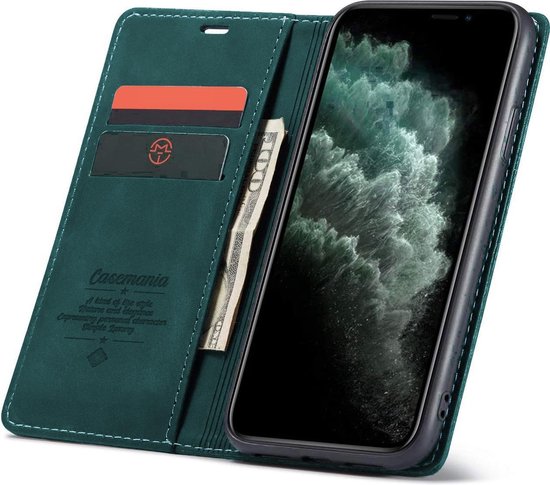 Oppo A94 Hoesje - Emerald Green - Dunne Bookcase