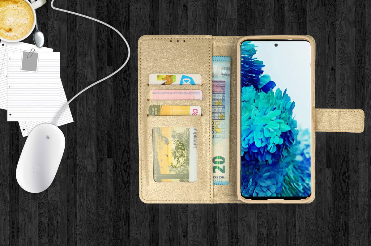 Samsung Galaxy S23 Ultra Hoesje - Goud - Bookcase
