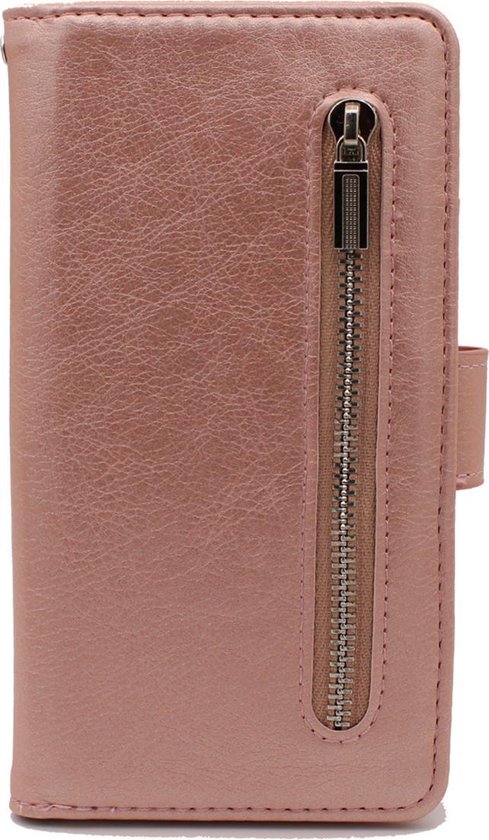 Samsung Galaxy S20 Hülle - Roségold - Luxus-Brieftaschenetui mit Reißverschluss