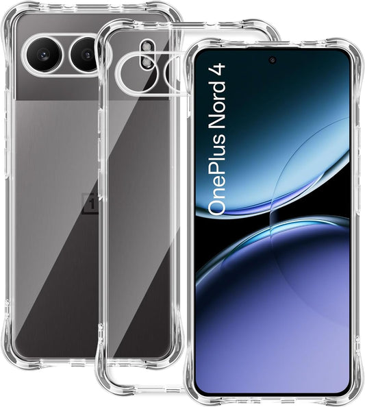 Oneplus nord 4 Hoesje - Transparant - Anti-Shock Back Cover