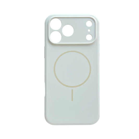 Apple iPhone 17 Pro Max Hülle - Ivory Weiß - Liquid-Silikon-MagSafe-Backcover