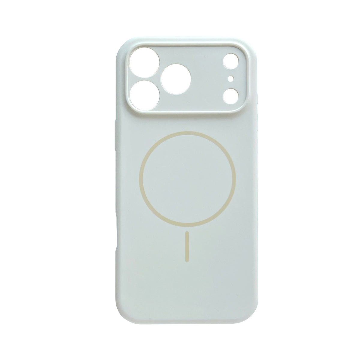Apple iPhone 18 Pro Max Hoesje - Ivory Wit - Zachte Liquid Siliconen MagSafe Back Cover