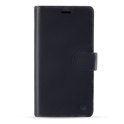 Apple iPhone 17 Pro Hoesje - Onyx Black - 2 in 1 Velvet Bookcase