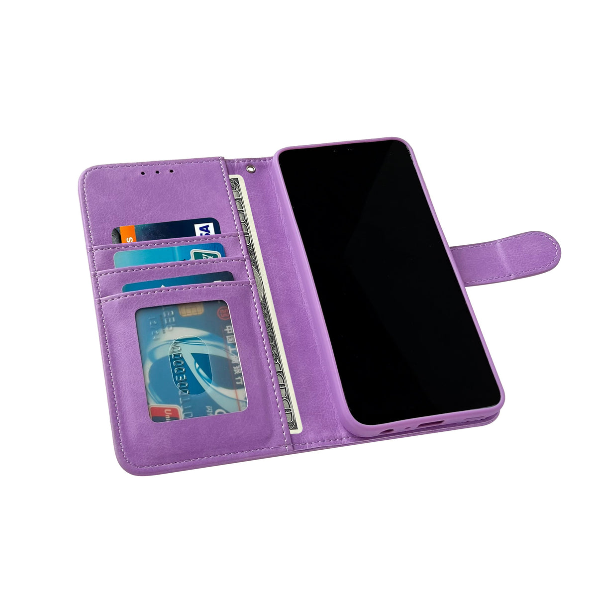 Samsung Galaxy S25 Ultra Hoesje - Paars - Luxe Bookcase