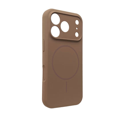 Apple iPhone 17 Pro Case - Brown - Liquid Silicone MagSafe Back Cover