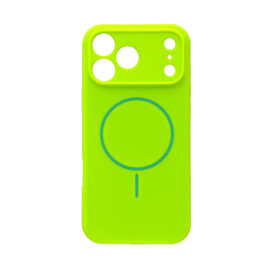 Apple iPhone 17 Pro Max Hülle - Lime Green - Liquid-Silikon-MagSafe-Backcover