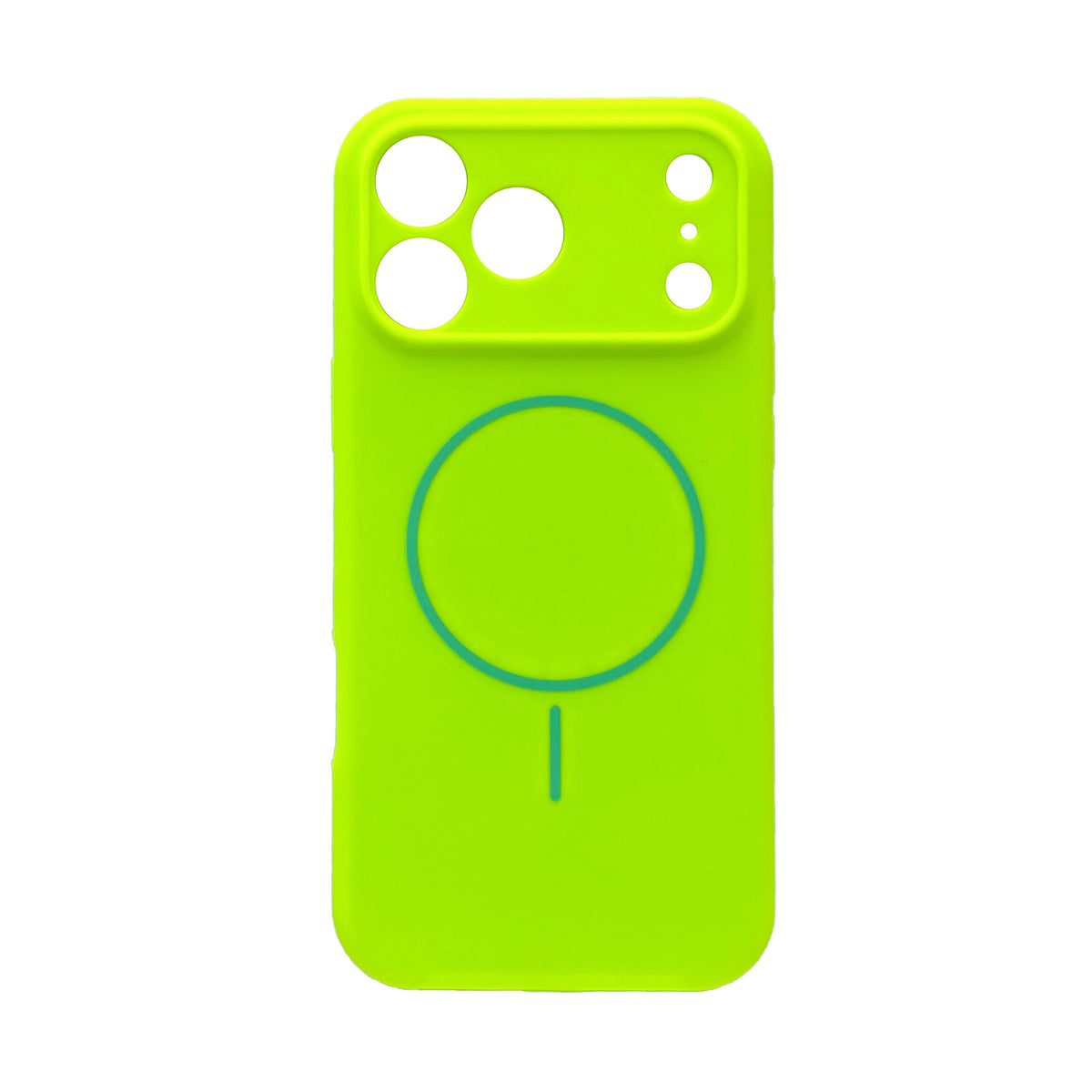 Apple iPhone 18 Pro Max Hoesje - Lime Green - Zachte Liquid Siliconen MagSafe Back Cover