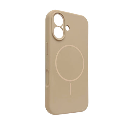 Apple iPhone 17 Hoesje - Zand Beige - Liquid Siliconen MagSafe Back Cover