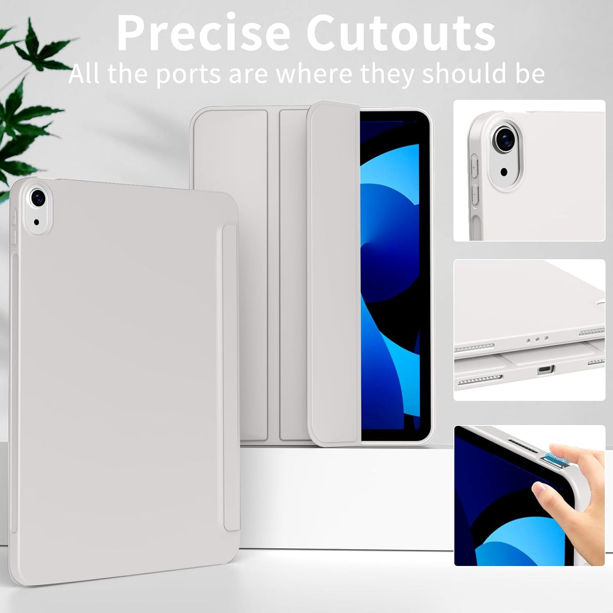 iPad Air 11 inch M3/M2 Tablethoes - Grijs - Smart Cover