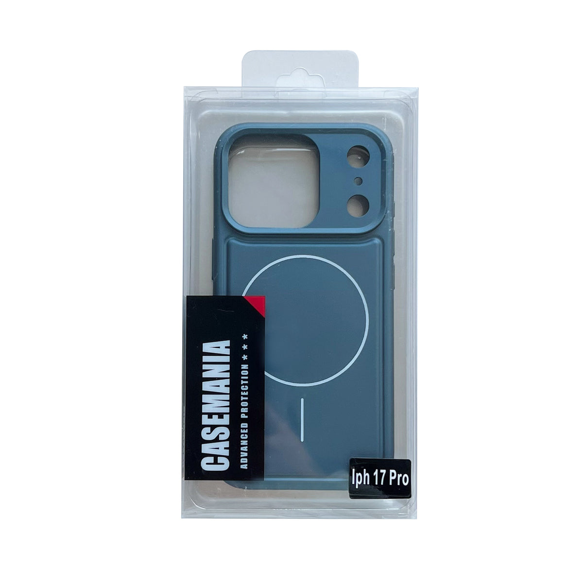 Apple iPhone 17 Pro Hoesje - Metallic Blauw - Matte Siliconen MagSafe Back Cover