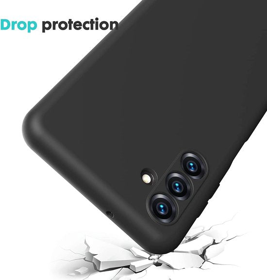 Samsung Galaxy A04s Hoesje - Zwart - Siliconen Back Cover