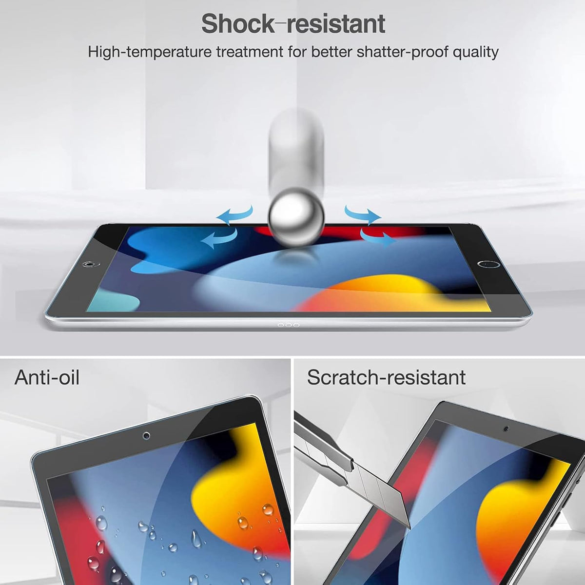 Apple iPad Air 3 10.5 (2019) Schutzfolie - Full Cover - 2 Stück