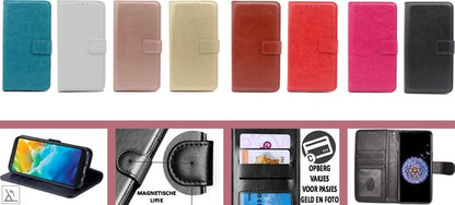 Samsung Galaxy J6+ (2018) Hoesje - Wit - Bookcase