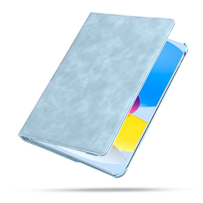 iPad A16 Tablet Case - Aqua Blue - Rotating Folio Case