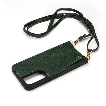 Samsung Galaxy A14 Hoesje - Bandje - Groen Back Cover