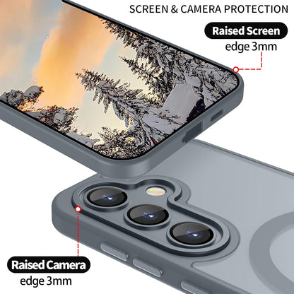 Samsung Galaxy S26 Plus Hülle - Grau - Matte Armor MagSafe Backcover mit Fallschutz
