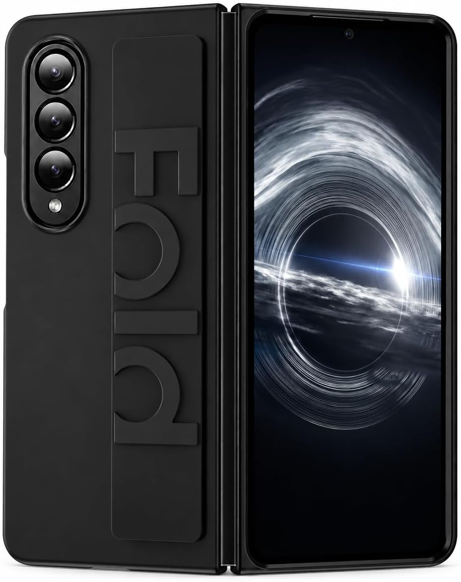 Samsung Galaxy Z Fold8 Ultra Hoesje - Zwart - Dunne Back Cover met Elastische Handstrap