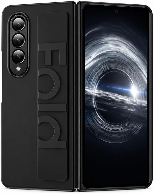 Samsung Galaxy Z Fold8 Ultra Hülle - Schwarz - Schlanke Backcover mit elastischer Handschlaufe