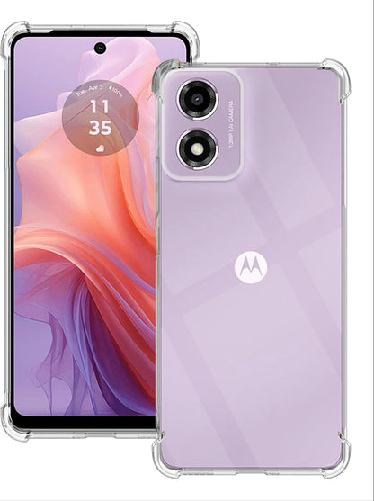 Motorola Moto E14 Case - Clear - Shockproof Back Cover