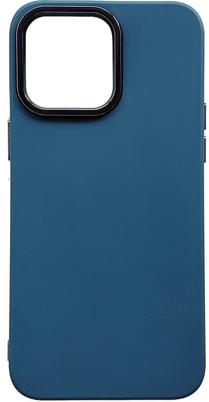 Apple iPhone 14 Pro Max Hoesje - Donker Blauw - Siliconen Back Cover