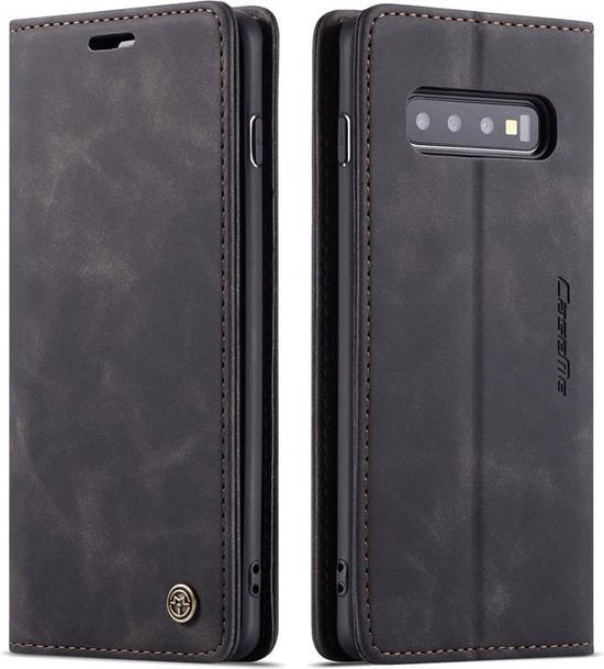 Samsung Galaxy S10 Plus Hoesje - Charcoal Gray - Dunne Bookcase