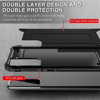 Samsung Galaxy S21 Plus Hoesje - Zwart - Armor Back Cover