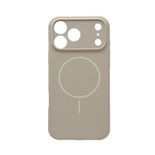 Apple iPhone 17 Pro Max Hülle - Sand Beige - Liquid-Silikon-MagSafe-Backcover
