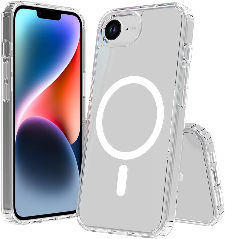 iPhone 17e Hoesje - Transparant - Anti-Shock MagSafe Back Cover