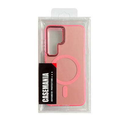 Samsung Galaxy S23 FE Hoesje - Roze - Fusion Armor MagSafe Back Cover