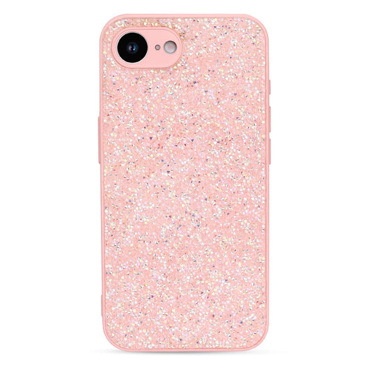 Apple iPhone 16e Hülle - Rosa - Diamant-Glitzer-Backcover
