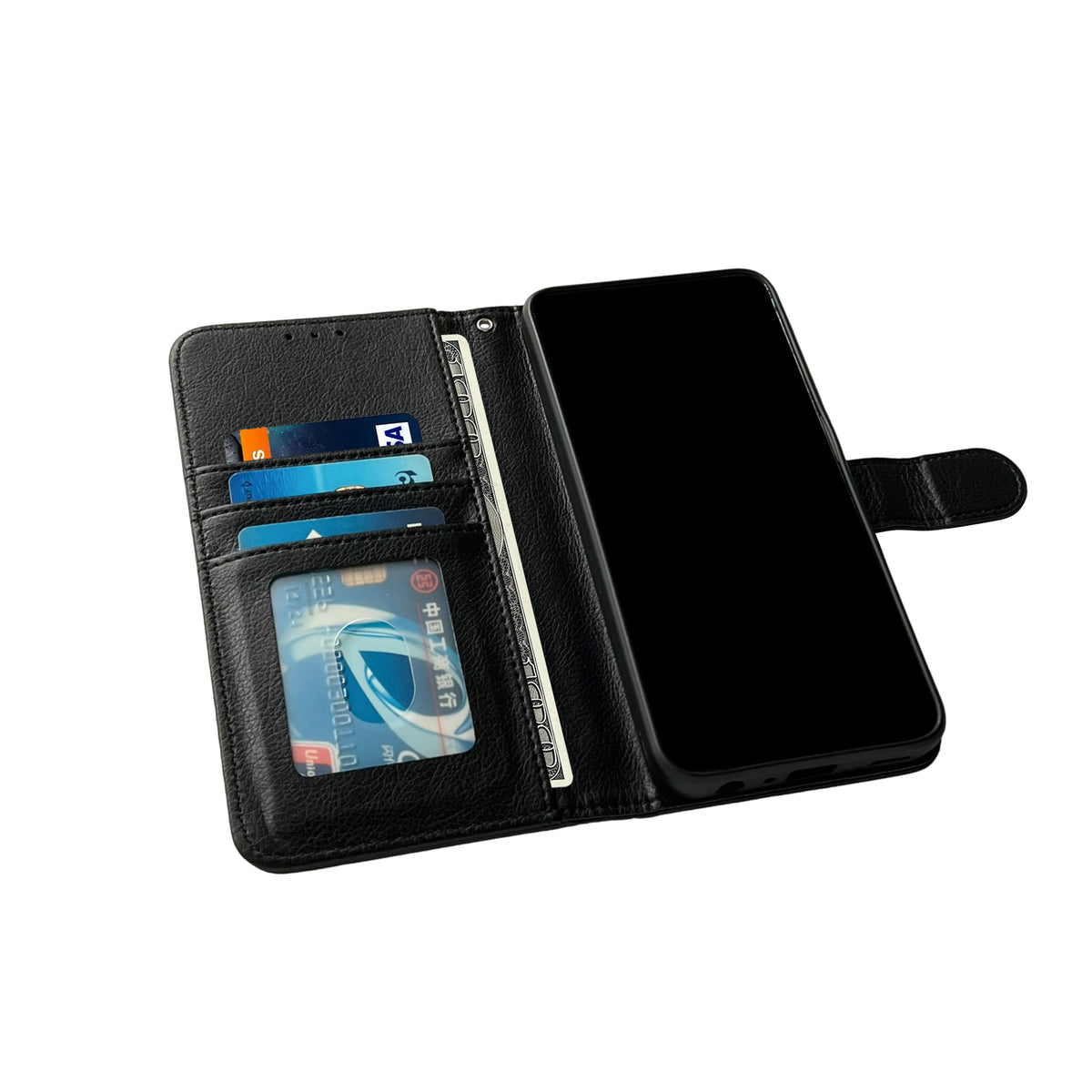 Samsung Galaxy A15 Hoesje - Zwart - Luxe Bookcase