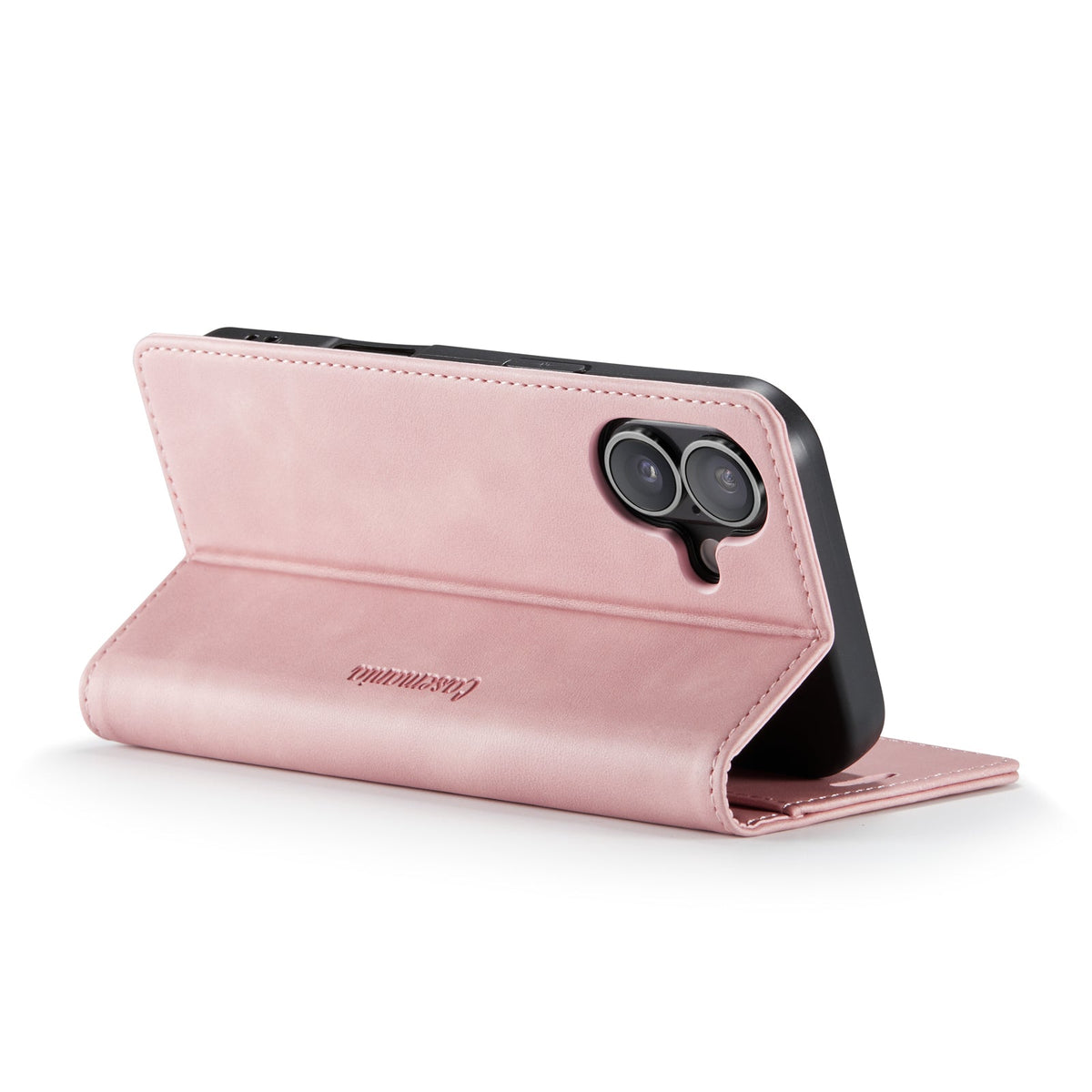 Apple iPhone 17 Hoesje - Pale Pink - Luxe Dunne Bookcase