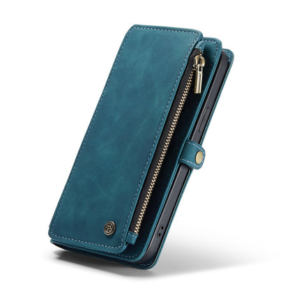 Apple iPhone 15 Pro Max Hoesje - Emerald Green - Luxe MagSafe Bookcase met Rits en Telefoonkoord
