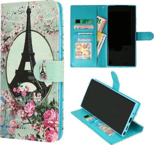 Samsung Galaxy S21 Ultra Hülle - Eiffelturm - Klapphülle mit Kartenfach und Print