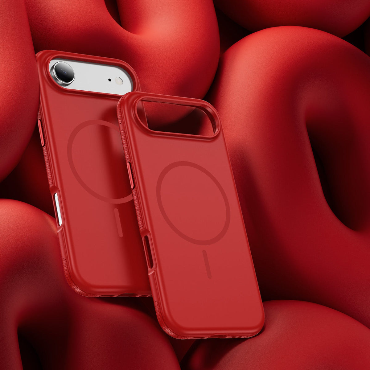 Apple iPhone Air Hoesje - Rood - Liquid Siliconen MagSafe Back Cover