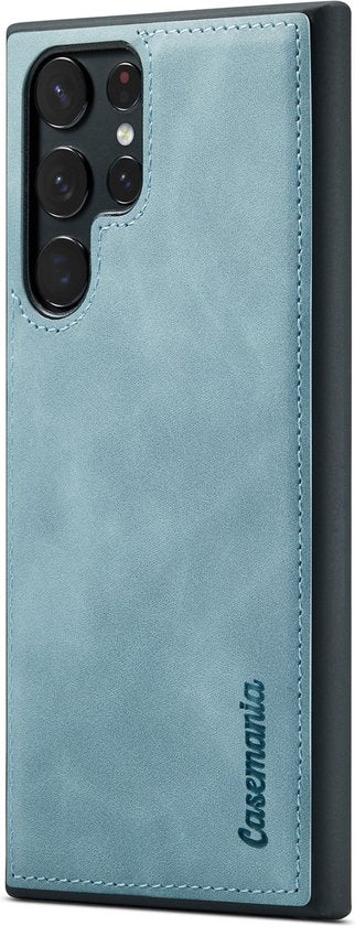 Samsung Galaxy S23 Ultra Hülle - Aqua Blau - 2 in 1 Bookcase
