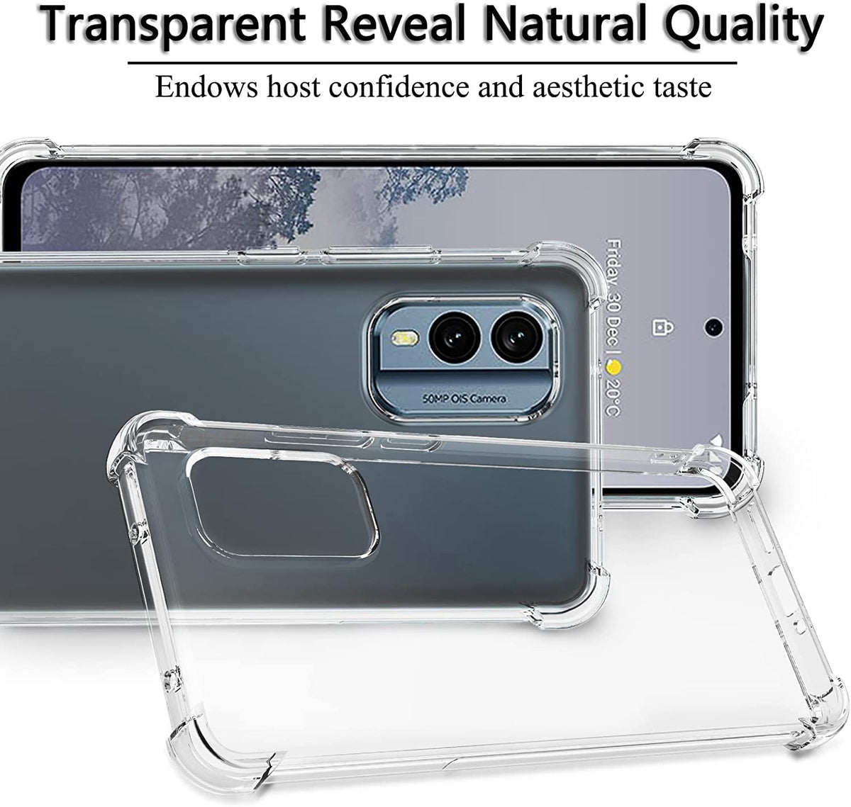 Nokia XR21 Hoesje - Transparant - Anti-Shock Back Cover