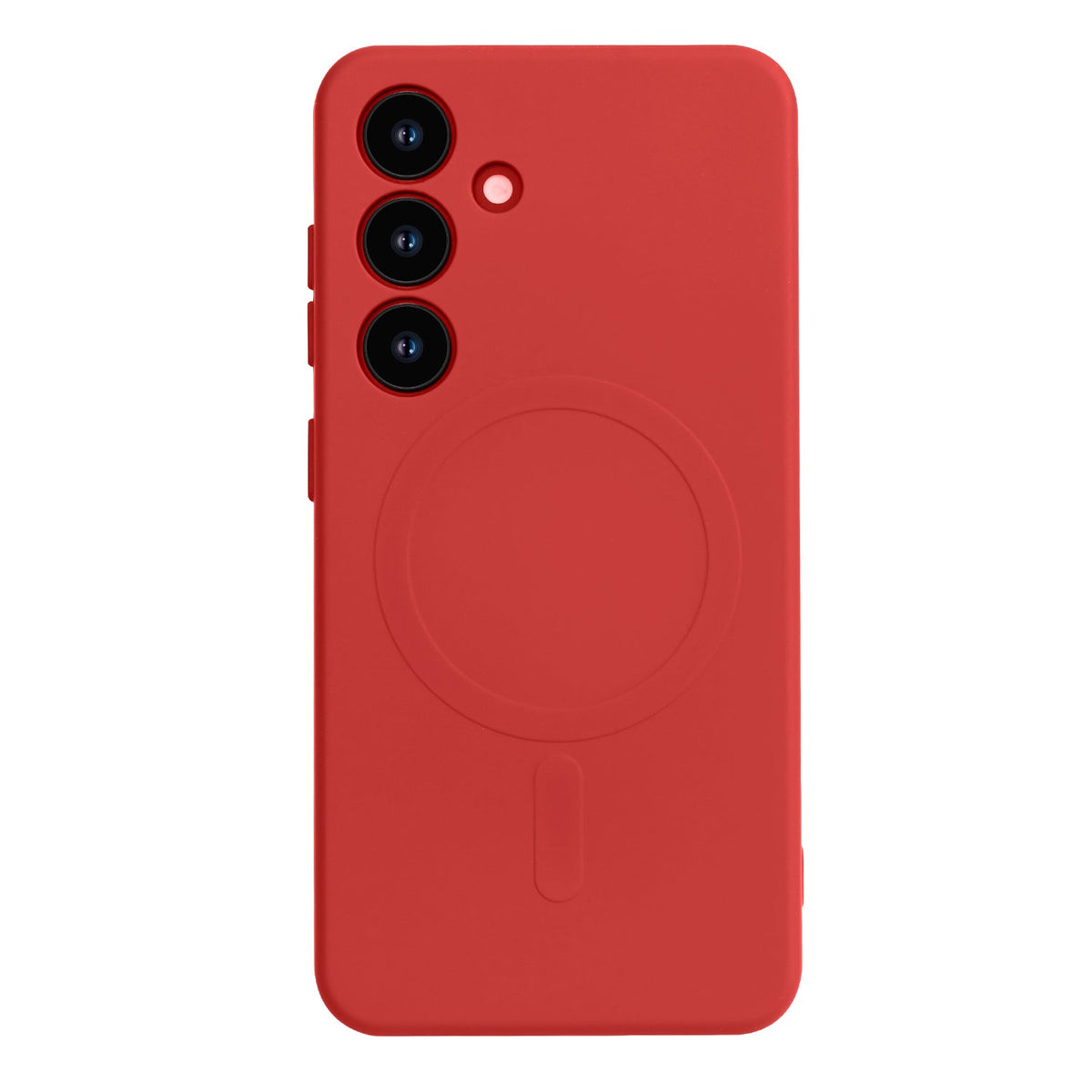 Samsung Galaxy S25 Plus Hülle - Rot - Liquid-Silikon-MagSafe-Backcover