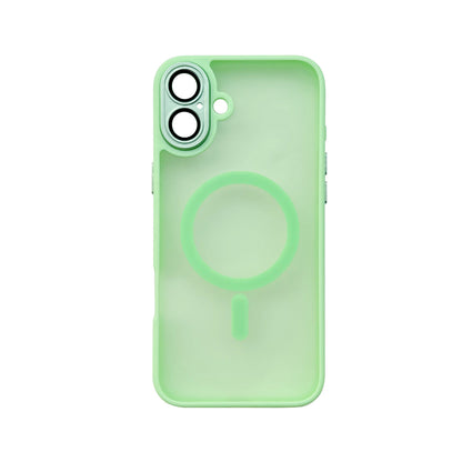 Apple iPhone 16 Plus Hoesje - Groen - Matte Armor MagSafe Back Cover met Camerabescherming