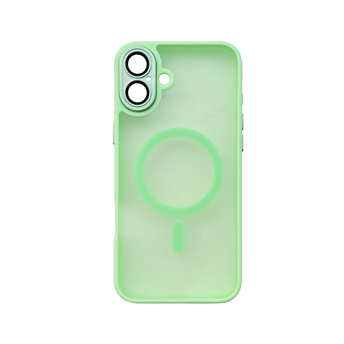 Apple iPhone 16 Plus Hoesje - Groen - Matte Armor MagSafe Back Cover met Camerabescherming