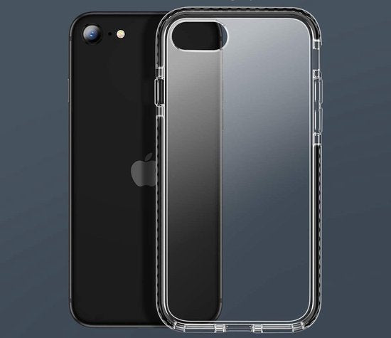 Apple iPhone 7 Hoesje - Zwart - Armor Anti-Shock Back Cover