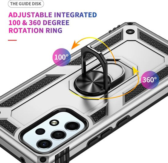Samsung Galaxy A33 5G Hülle - Grau - Armor Kickstand Back Cover
