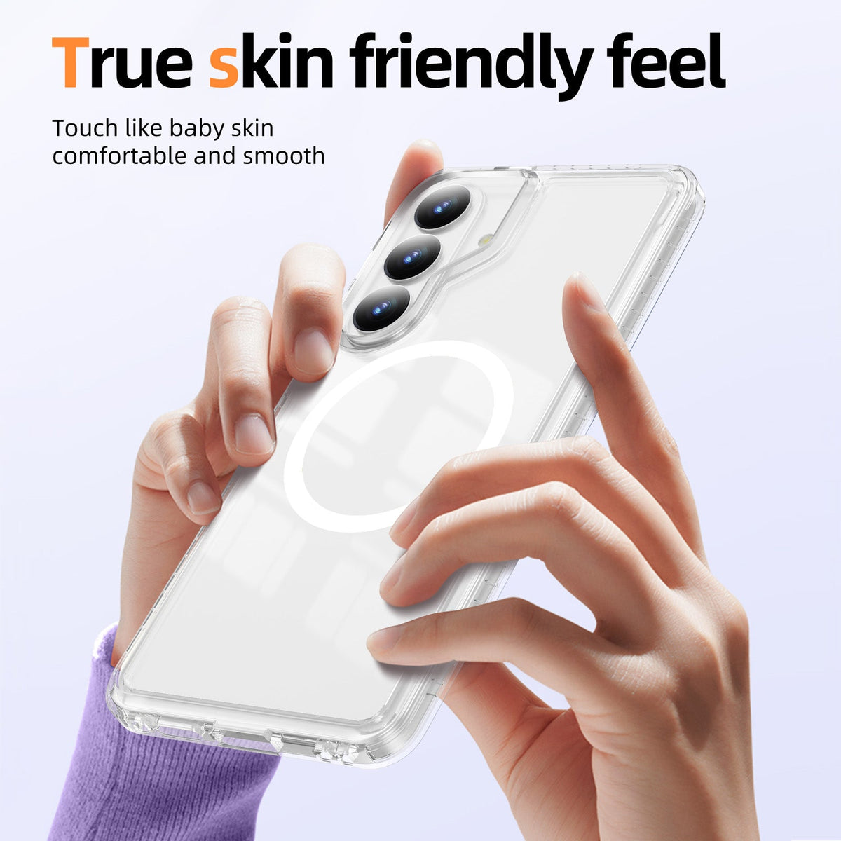 Samsung Galaxy S26 Plus Case - White - Minimalist MagSafe Back Cover