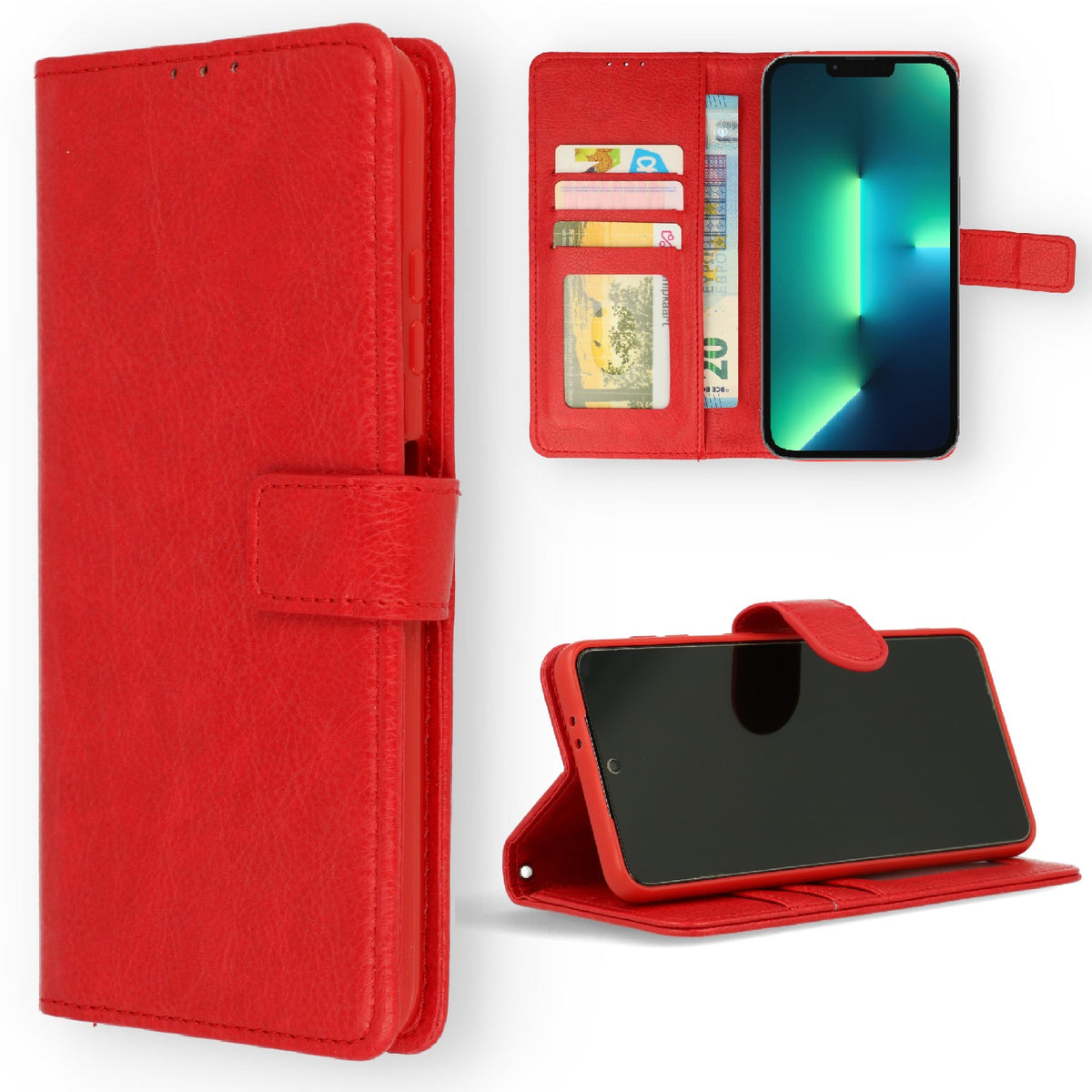 Apple iPhone 13 Hoesje - Rood - MagSafe Bookcase