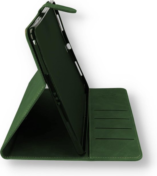 Samsung Galaxy Tab S7 FE Tablet Case - Olive Green - Rotating Folio Case