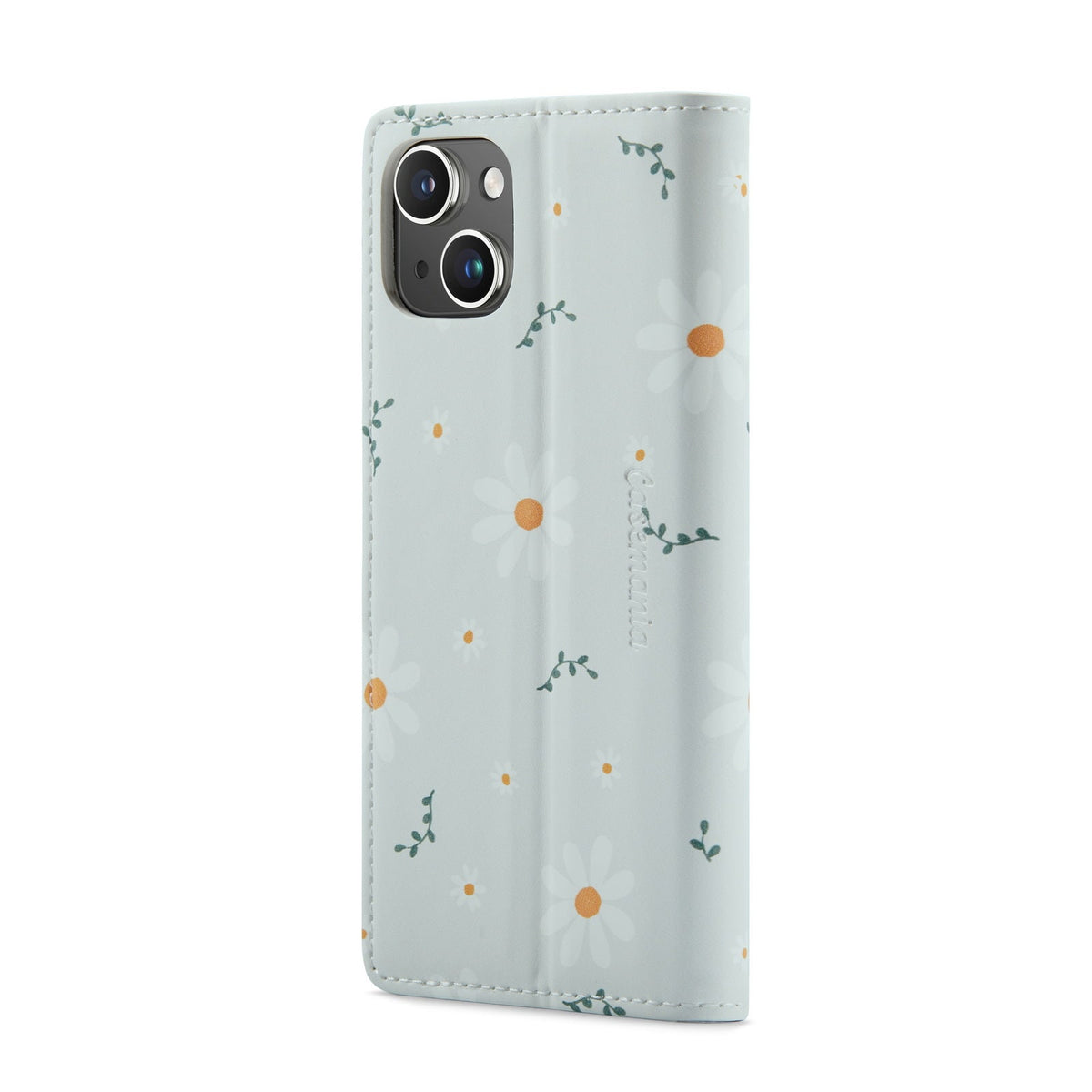 Apple iPhone 14 Plus Hoesje - Madeliefje - Print Bookcase